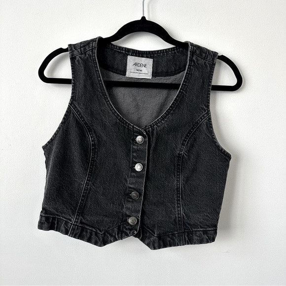 Ardene Tops - Ardene Charcoal Denim Vest